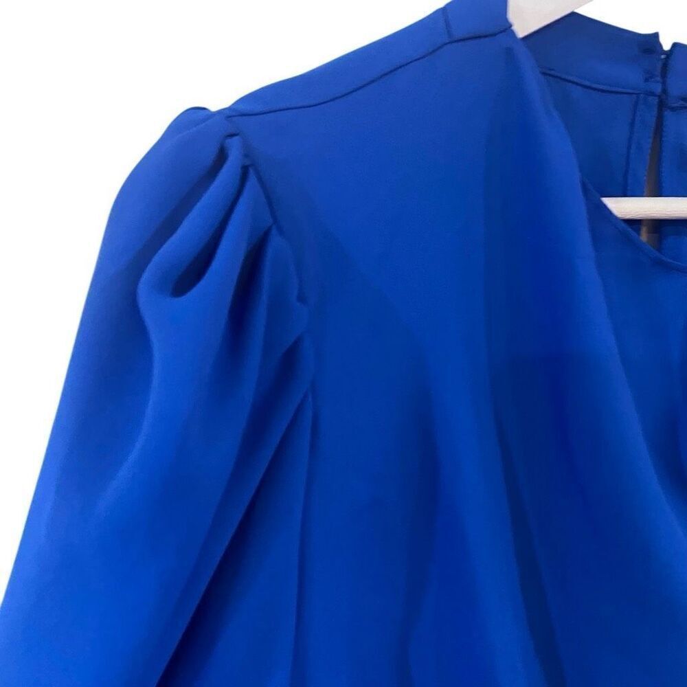 Vince Camuto blue puff sleeve size 1X blouse - Picture 3 of 5